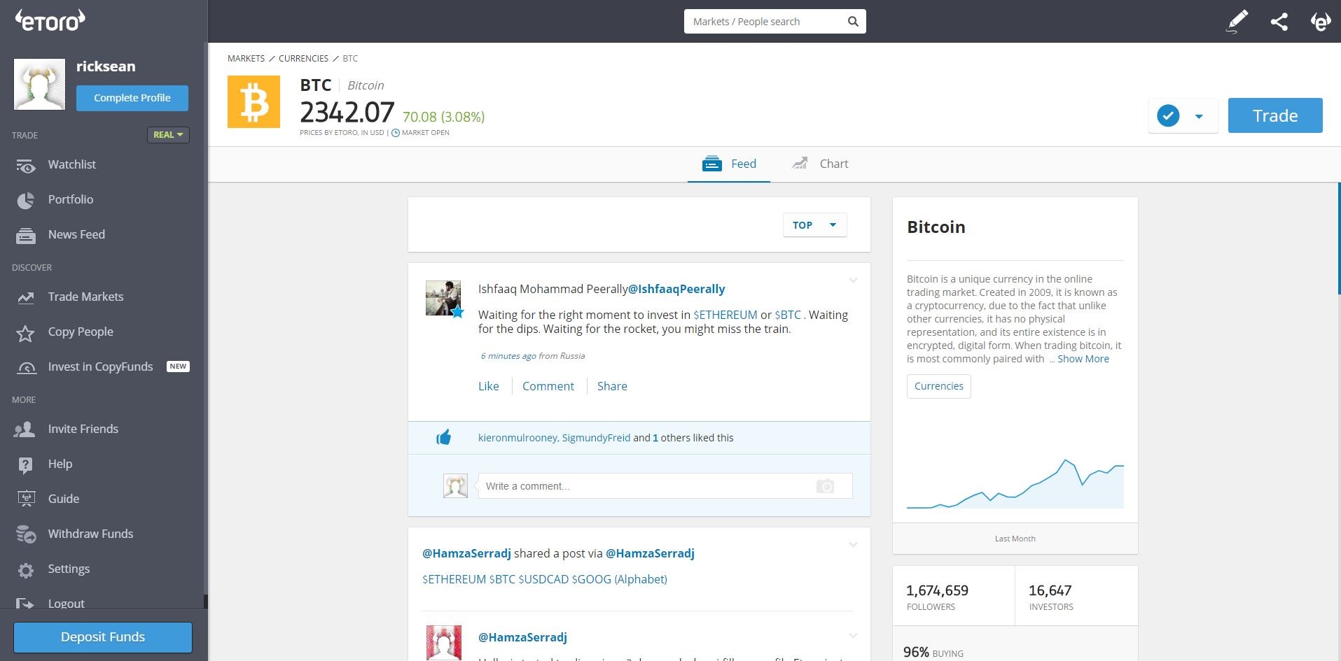 eToro Bitcoin Trading Review - Is It A Scam? Real Truth ...